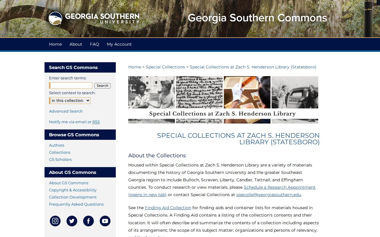 Statesboro people search in Henderson Special Collections